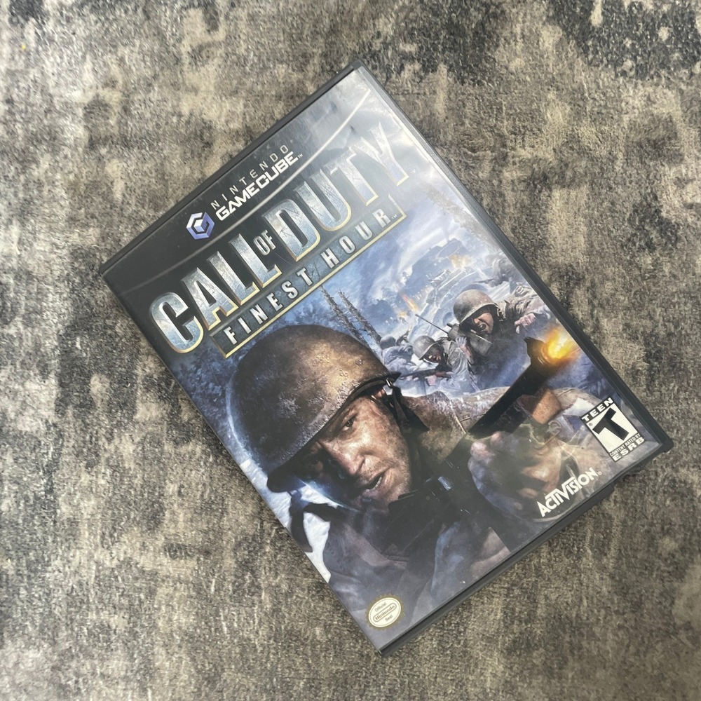 Call of Duty 2 Big Red One Nintendo GameCube Video Game Black Label Activision